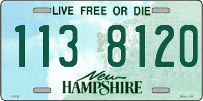 NH license plate 1138120