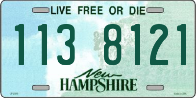 NH license plate 1138121