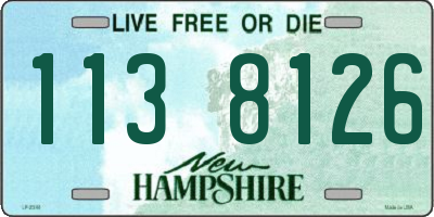 NH license plate 1138126