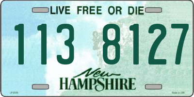 NH license plate 1138127