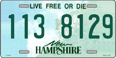 NH license plate 1138129