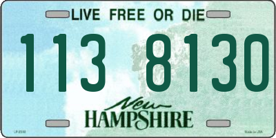 NH license plate 1138130