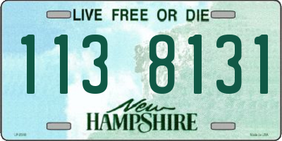 NH license plate 1138131