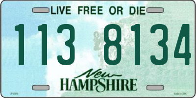 NH license plate 1138134
