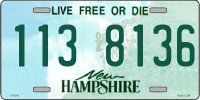 NH license plate 1138136