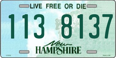 NH license plate 1138137