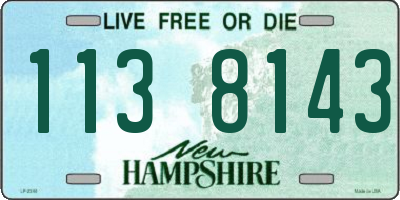 NH license plate 1138143