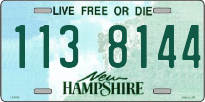 NH license plate 1138144