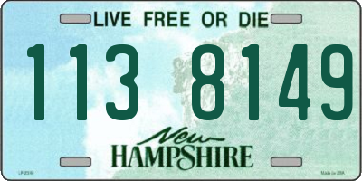 NH license plate 1138149