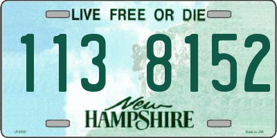 NH license plate 1138152