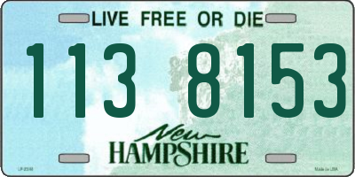 NH license plate 1138153