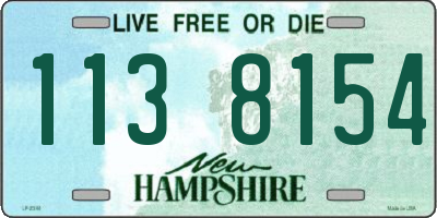 NH license plate 1138154