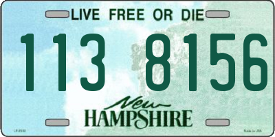 NH license plate 1138156