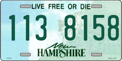 NH license plate 1138158