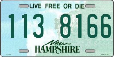 NH license plate 1138166