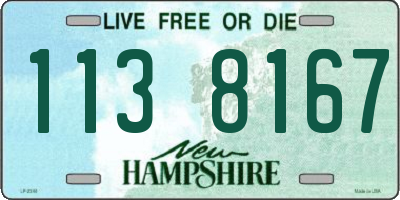 NH license plate 1138167