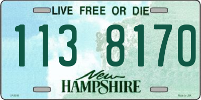NH license plate 1138170