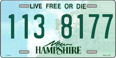 NH license plate 1138177