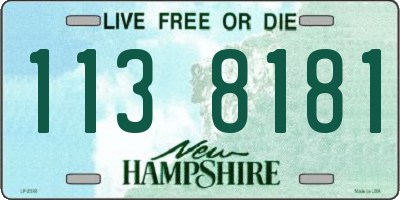 NH license plate 1138181