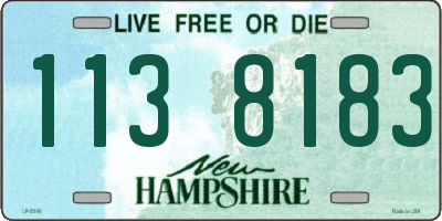 NH license plate 1138183
