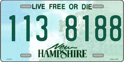 NH license plate 1138188