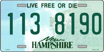 NH license plate 1138190