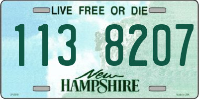 NH license plate 1138207