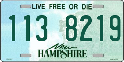 NH license plate 1138219