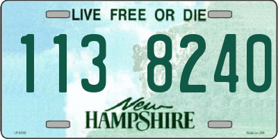 NH license plate 1138240
