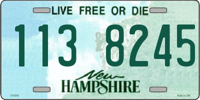 NH license plate 1138245