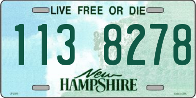 NH license plate 1138278