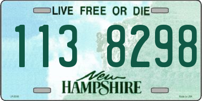 NH license plate 1138298