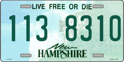 NH license plate 1138310