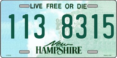 NH license plate 1138315