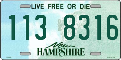 NH license plate 1138316