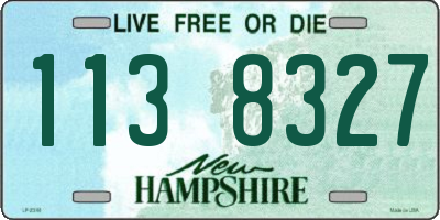 NH license plate 1138327