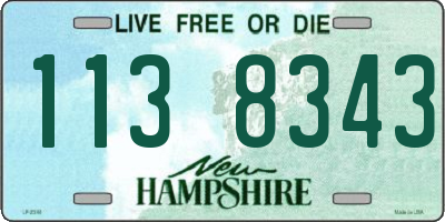 NH license plate 1138343