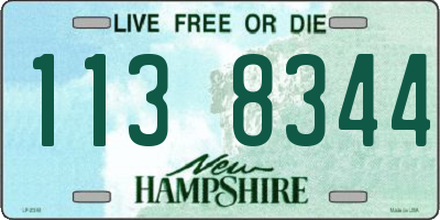 NH license plate 1138344