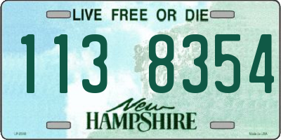 NH license plate 1138354