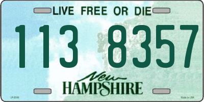 NH license plate 1138357