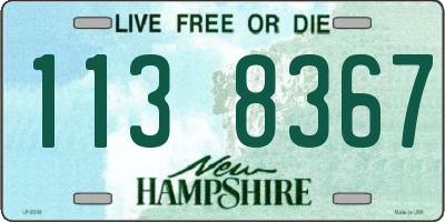 NH license plate 1138367