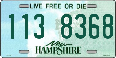NH license plate 1138368
