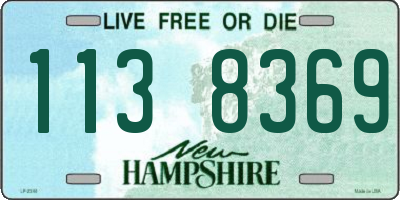 NH license plate 1138369