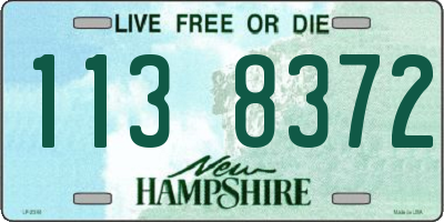 NH license plate 1138372