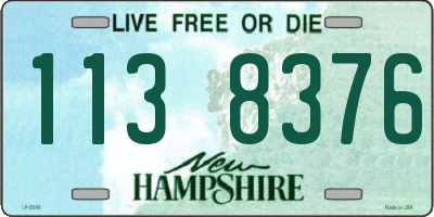 NH license plate 1138376