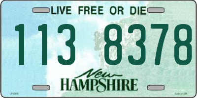 NH license plate 1138378