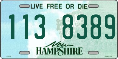 NH license plate 1138389