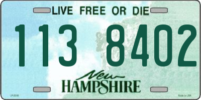 NH license plate 1138402
