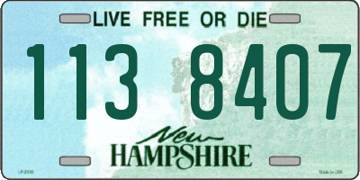 NH license plate 1138407