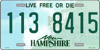 NH license plate 1138415